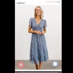 Baltic Born June Smocked Midi Dress XL NWOT